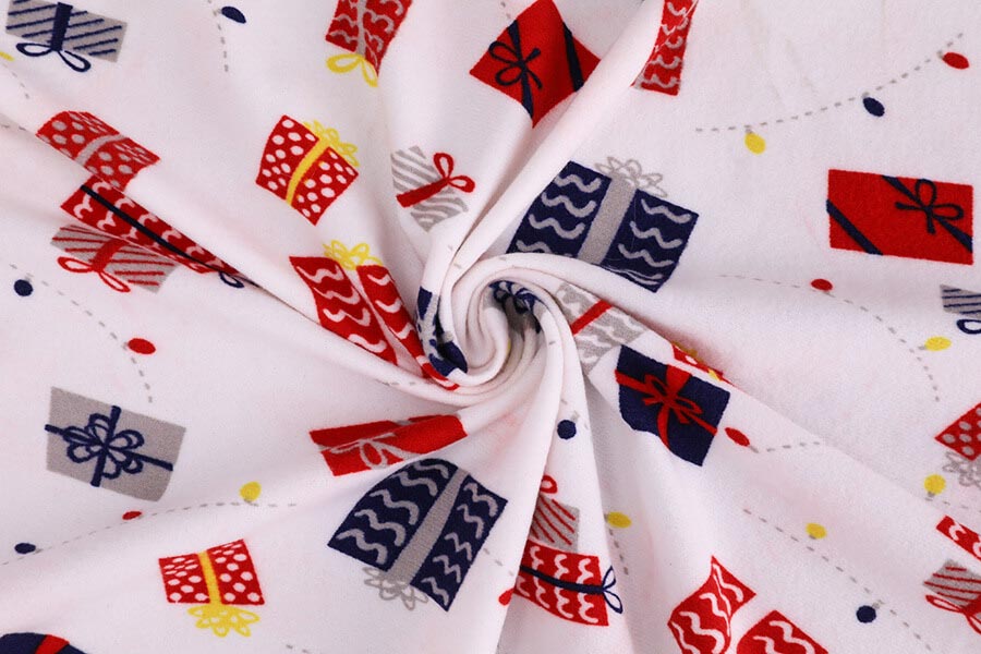 super soft double side two color embossed print flocked velvet fabric 