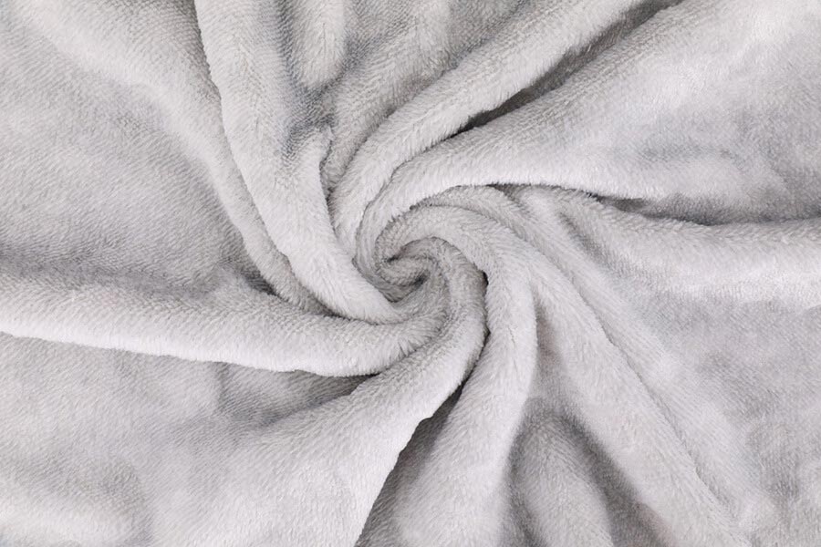 Double Side Solid Color Blue Heavyweight Flannel Fleece Blanket Fabric