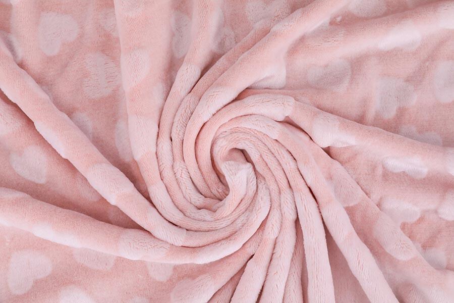 100%Polyester 3D Flannel Burnout Knitted Fleece Breathable Blanket Fabric 