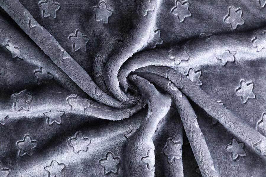 High Quality Embossed Single Side Solid Microfiber Flannel Fleece 