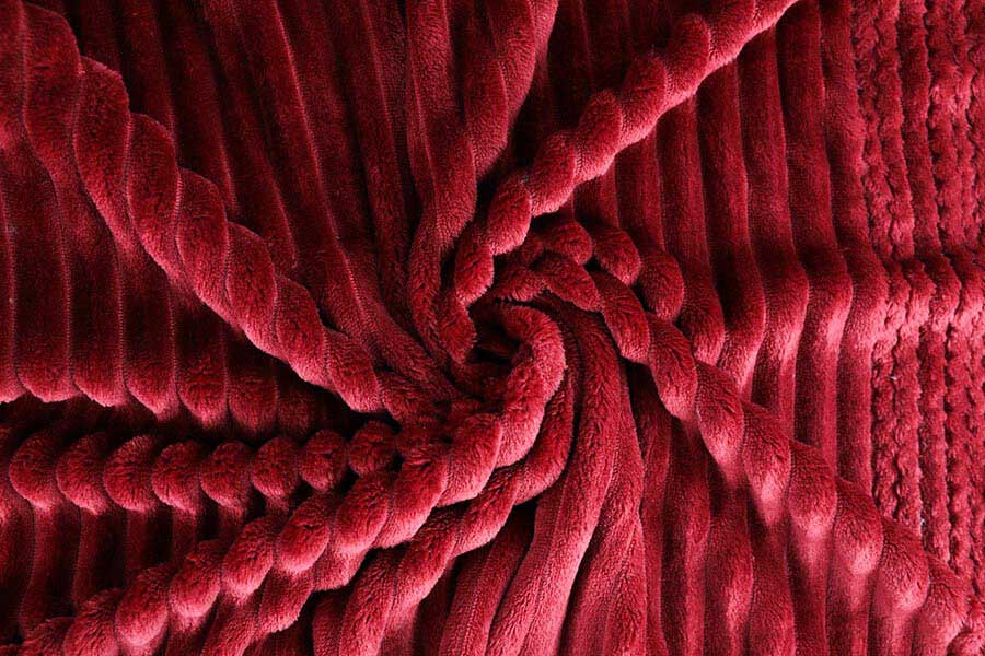 100% Polyester Solid Double Side Winter Flannel Sheet Set Blanket Fabric 