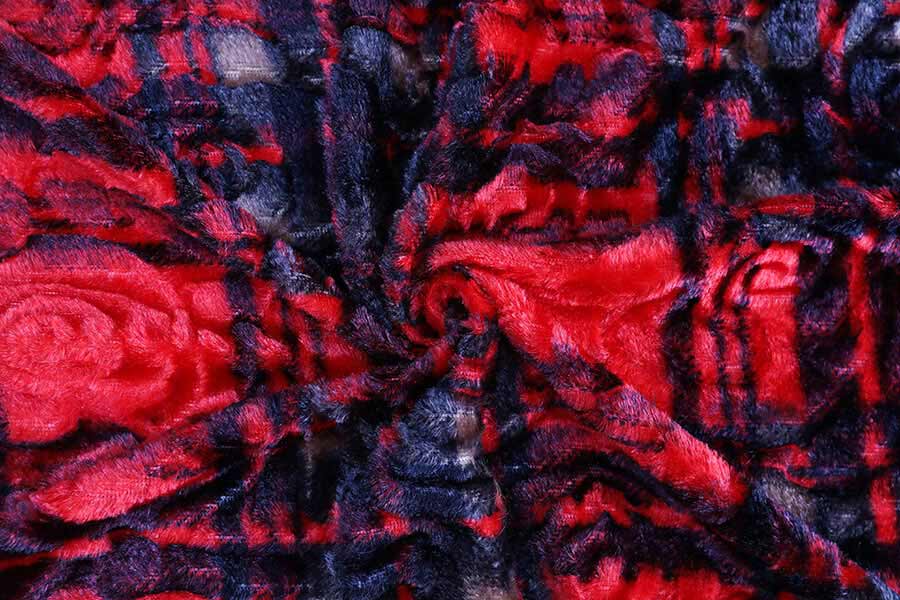 Printing color custom made 100% polyester make-to-order pv plush fabric