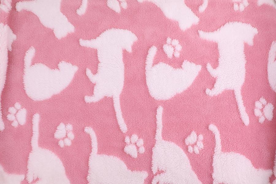 100% polyester single side cationic flannel fleece fabric for toys blanket garment 