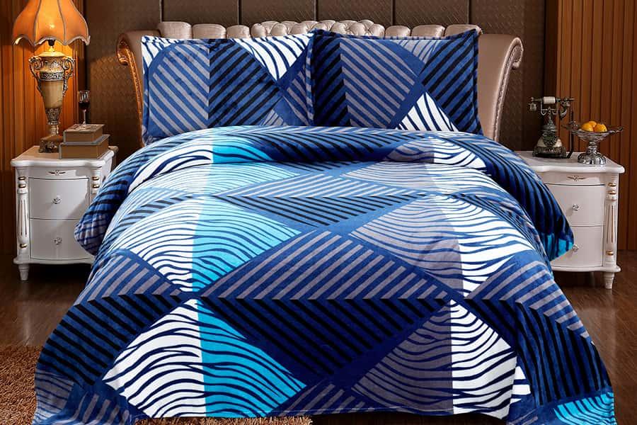 Amazon Hot Selling Grade A Bedding Used 200*220cm Patchwork Flannel Quilt Cover Bedding 
