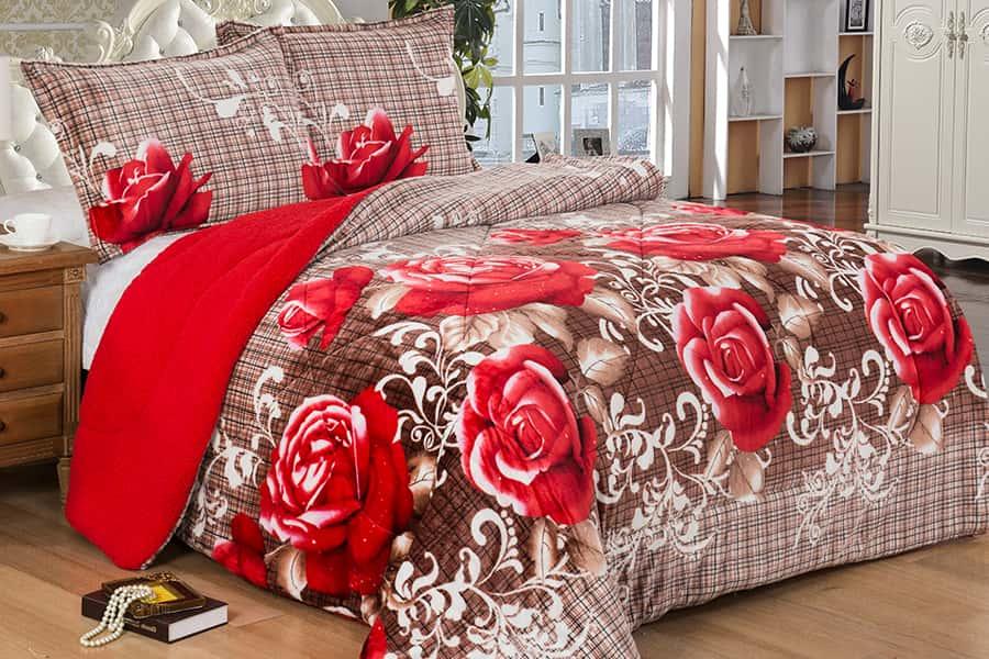 Flannel sherpa Comforter set Solid Color Quilt blanket for winter factory driect wholesale
