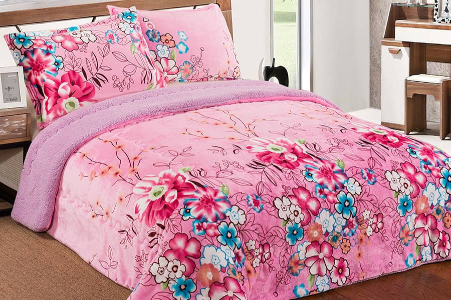 Thick Flannel Warm Edredones Dekbed Winter Quilte Bedspread Quilt 