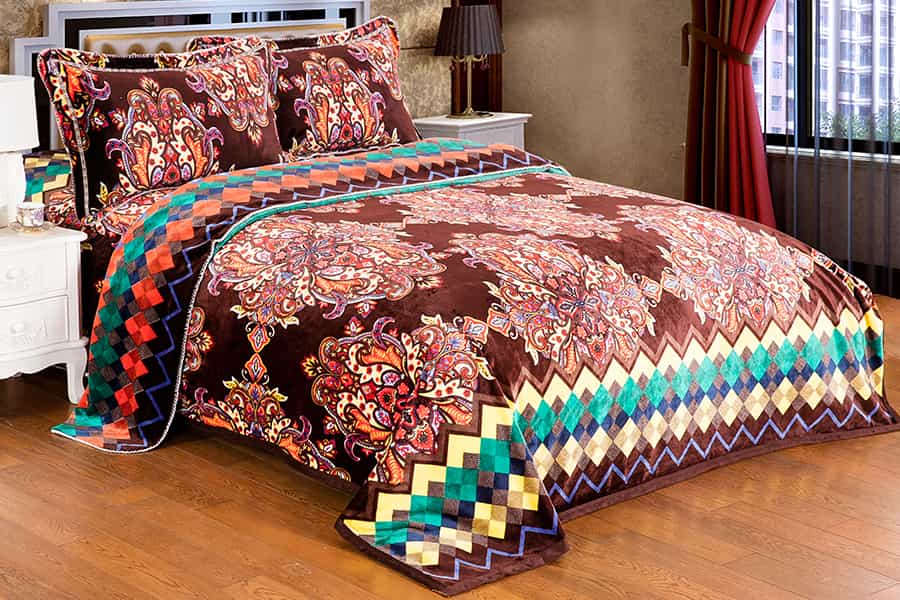 Weaving Pattern Striped Knitted Cation Polyester Baby Blanket 