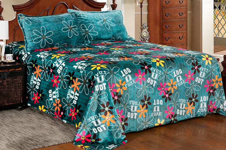 Classic Pattern Cozy Warm Custom Printed Fleece Blankets For Bedroom 