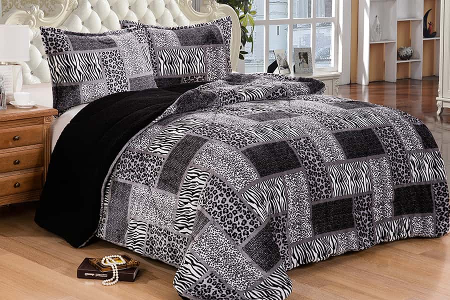 Black And White Cow Print Flannel Fleece Baby Blanket For Bedroom