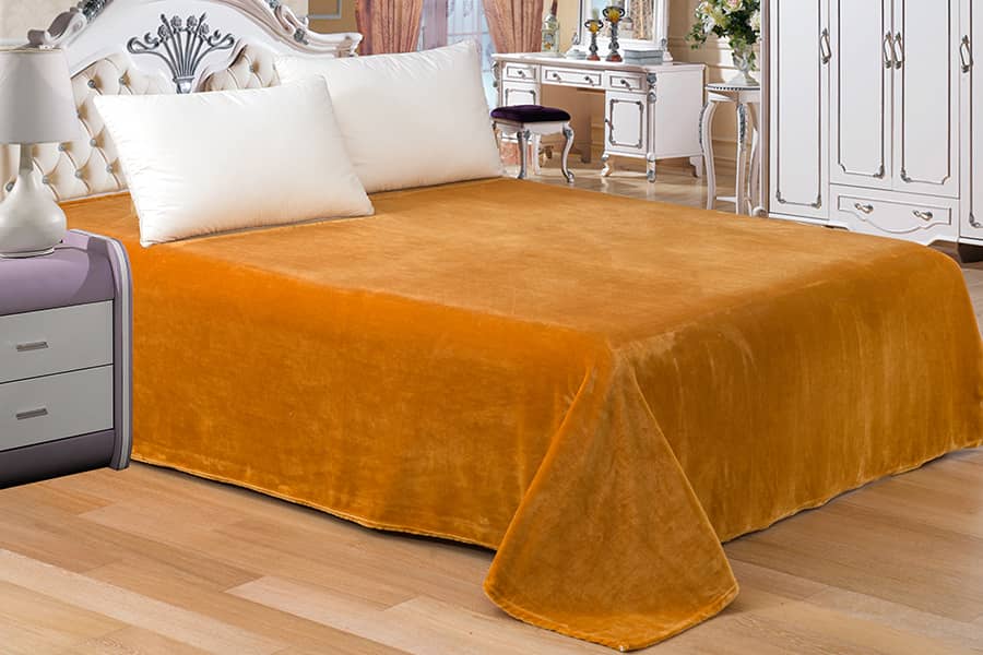 Factory high quality double side square geometric pattern flannel blanket 