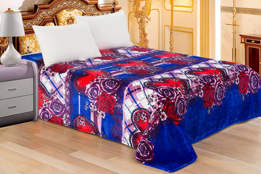 Adult Age Group and Polyester Material 100%Polyester Plaid Flannel Blanket 