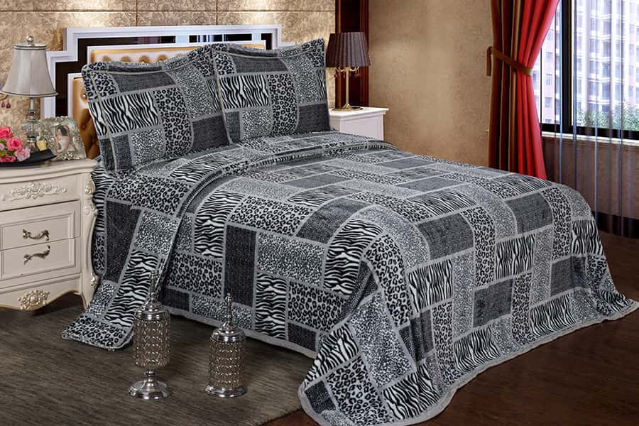 Hot Sale Double Sided Flower Pattern Printed Flannel Fleece Blanket For Bedroom 