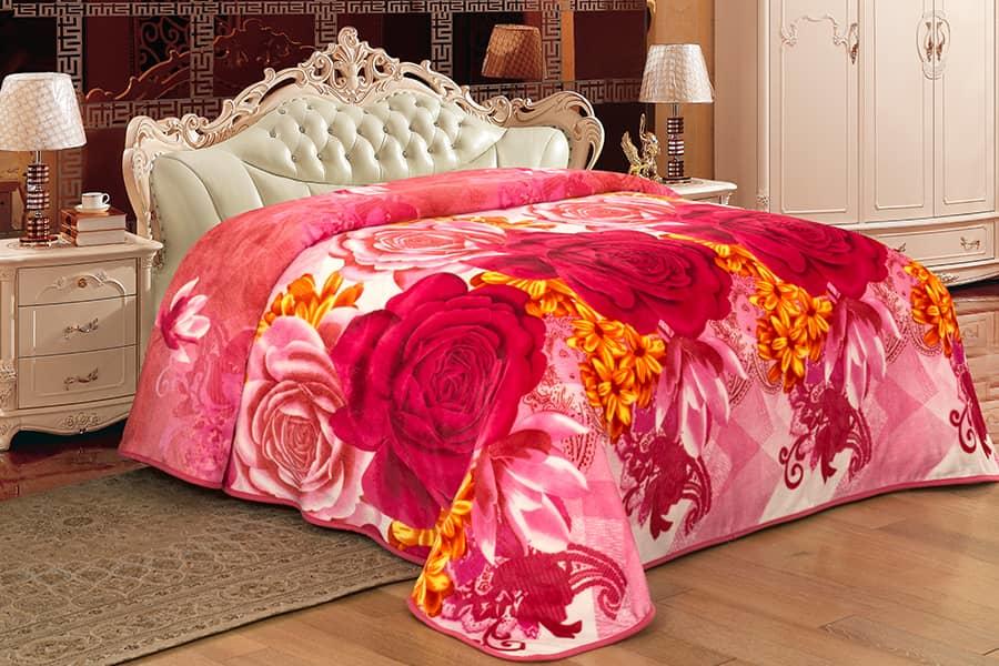 Extra Comfortable Heavy Thick Color Printing Cheap Super Soft Fleece Blankets