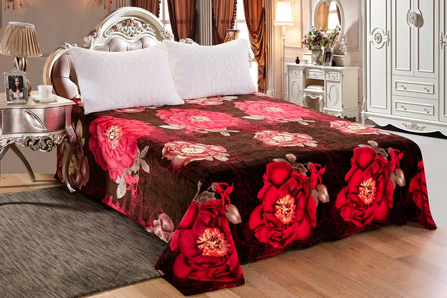 Extra Comfortable Heavy Thick Color Printing Cheap Super Soft Fleece Blankets 